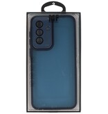 Matte, transparente Hülle mit Kameraschutz für Samsung Galaxy A57 Blau