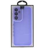 Matte Transparent with Camera Protector Case for Samsung Galaxy A57 Purple