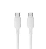 NCC Silikonkabel Typ C auf C, 1,2 m, 65 W – Weiß