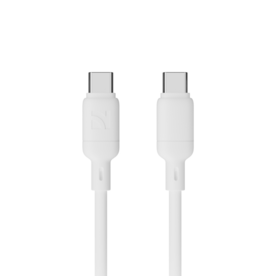 NCC Silicone Type  C to C Kabel 1.2 M 65W - Wit