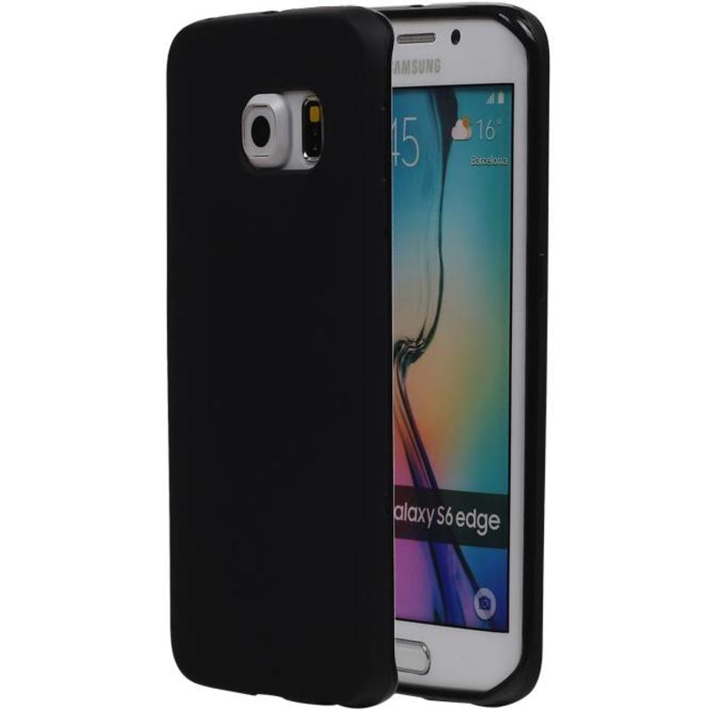 TPU Case for Galaxy S6 Edge G925F with packaging Black