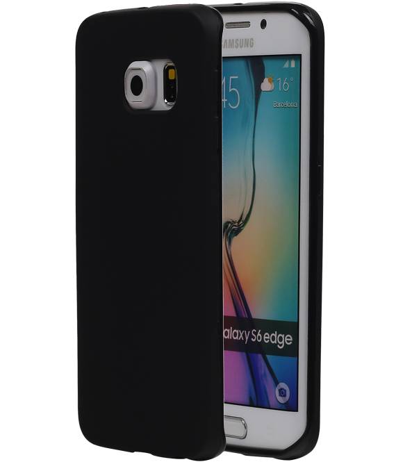 Caso de TPU para el Galaxy S6 Edge G925F con embalaje Negro