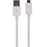 2.1 A Micro USB-kabel Hvid