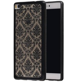 Palais 3D TPU couverture pour Honor 8 Noir