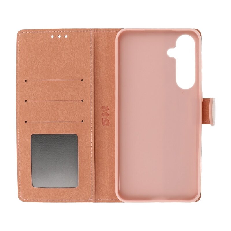 Bookstyle Wallet Cases Hoesje voor Samsung Galaxy S24 Plus Grijs