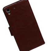 Case Style TPU Book for Honor 4A / Y6 Brown
