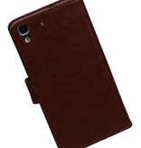 TPU Bookstyle Cover for Honor 4A / Y6 Brown