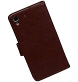 TPU Bookstyle Hoes voor Honor 4A / Y6 Bruin