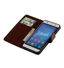 Caso del estilo TPU libro de honor 4A / Y6 Brown