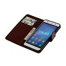 TPU Bookstyle Cover for Honor 4A / Y6 Brown