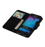 TPU Book Style Taske til Galaxy J1 J100F Sort