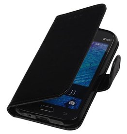 TPU Bookstyle Case for Galaxy J1 J100F Black