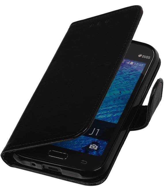 TPU Bookstyle Case for Galaxy J1 J100F Black