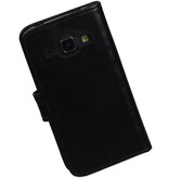 TPU style livret pour Galaxy J1 J100F Noir