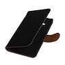 Case Lavé livre en cuir de style pour Galaxy J1 J100F Noir