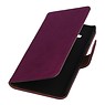 Case Lavé livre en cuir de style pour Galaxy J1 J100F Violet
