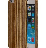 Vertical Stripes Wood Look TPU Cover for iPhone 6 / s Beige