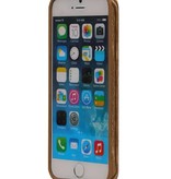 Vertikale Streifen Holzoptik-TPU für iPhone 6 / s Beige