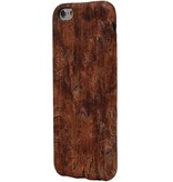 Schauen Wood Design-TPU für iPhone 6 / s Warm Brown