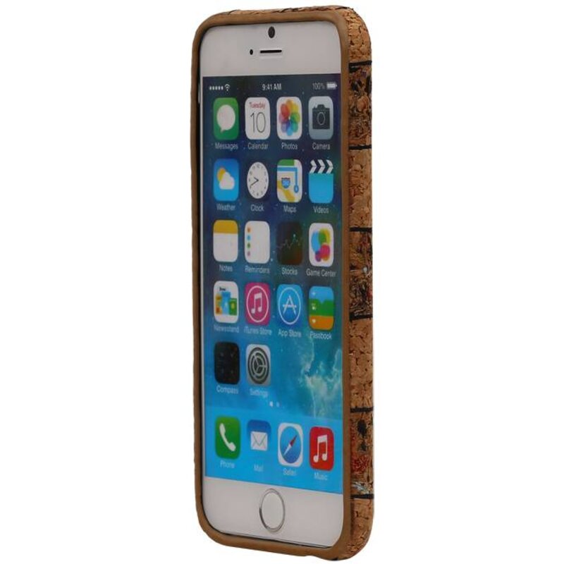 Corcho caso del diseño TPU para el iPhone 6 / s Modelo B