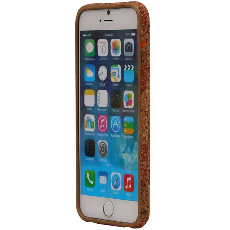 Caso di disegno TPU Sughero per iPhone 6 / s Modello C