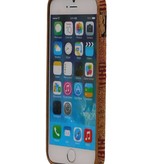 Corcho caso del diseño TPU para el iPhone 6 / s Modelo D