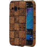Cork TPU Case Design pour Gallaxy J1 J100F Modèle B