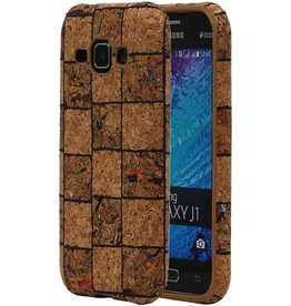 Cork TPU Case Design pour Gallaxy J1 J100F Modèle B
