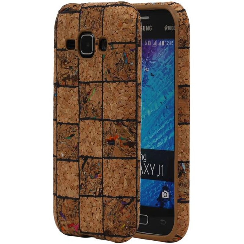Cork TPU Case Design pour Gallaxy J1 J100F Modèle B
