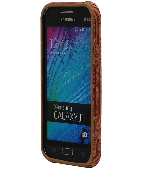 Cork TPU Case Design pour Galaxy J1 J100F Modèle D