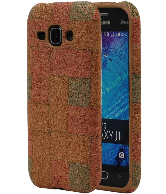 Cork TPU Case Design pour Galaxy J1 J100F Modèle E