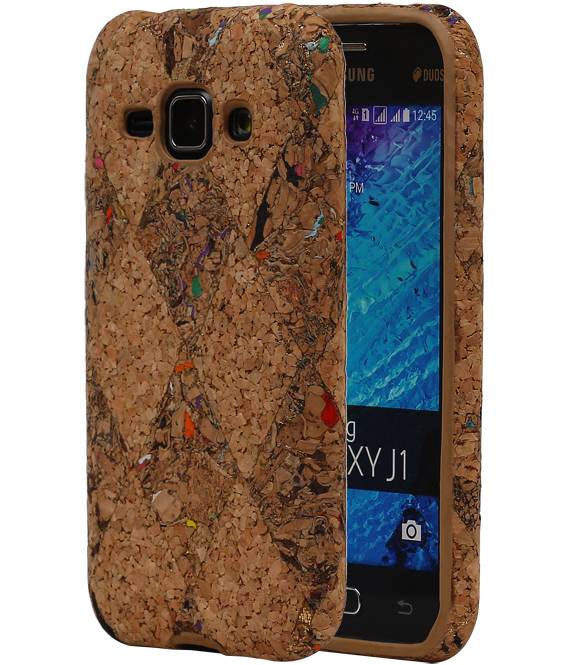 Cork TPU Case Design pour Galaxy J1 J100F Modèle F