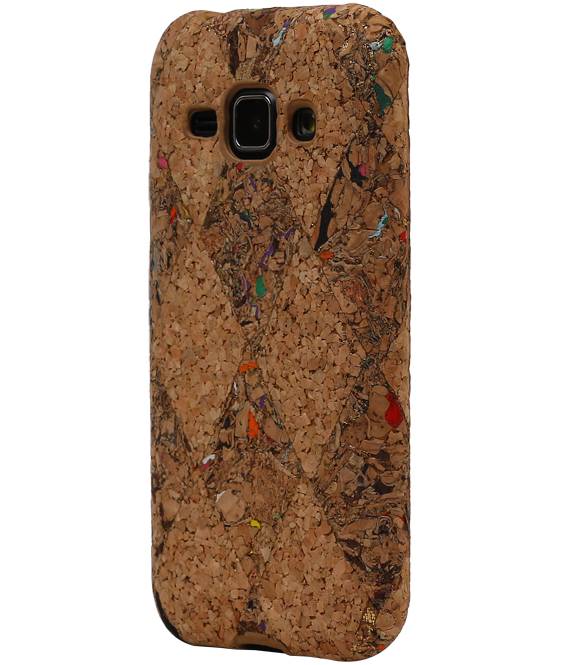 Cork TPU Case Design pour Galaxy J1 J100F Modèle F