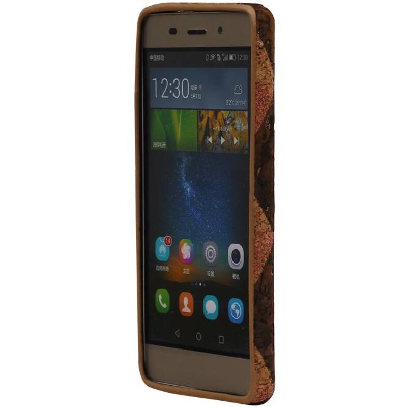 Caso di disegno TPU del sughero per Huawei P8 Liet Modello A