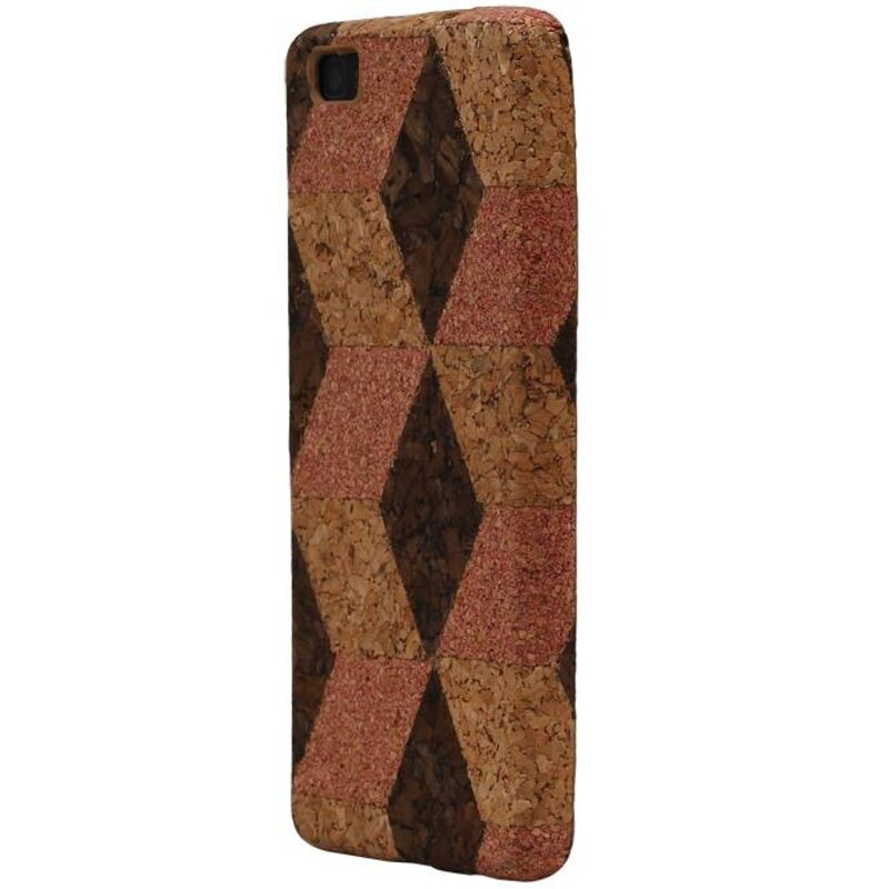Cork Design TPU Cover for Huawei P8 Left Model A