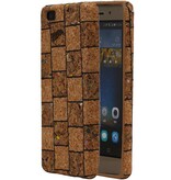 Cork TPU Case Design pour Huawei Liet modèle B P8