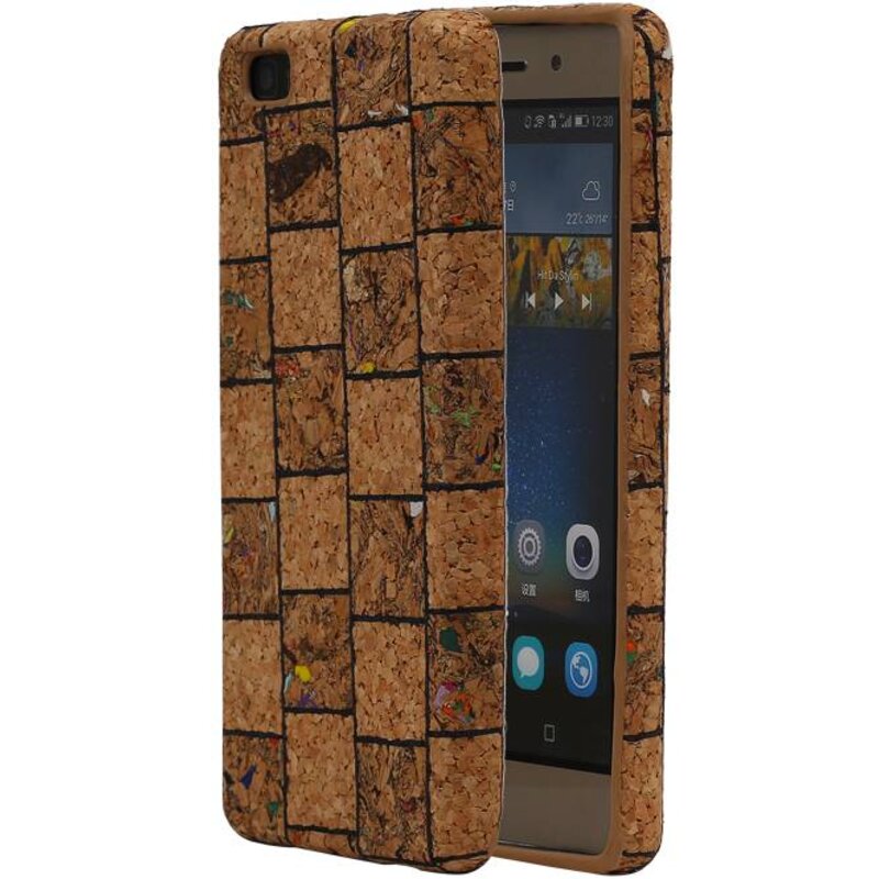 Design TPU Taske Cork til Huawei P8 Liet model B