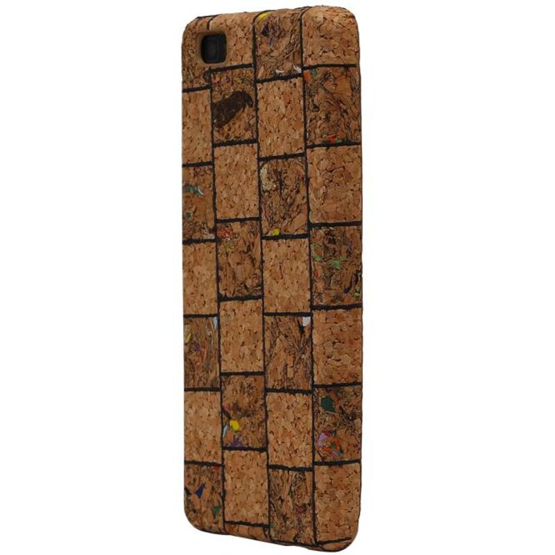 Cork-Entwurfs-TPU Fall für Huawei P8 Liet Modell B