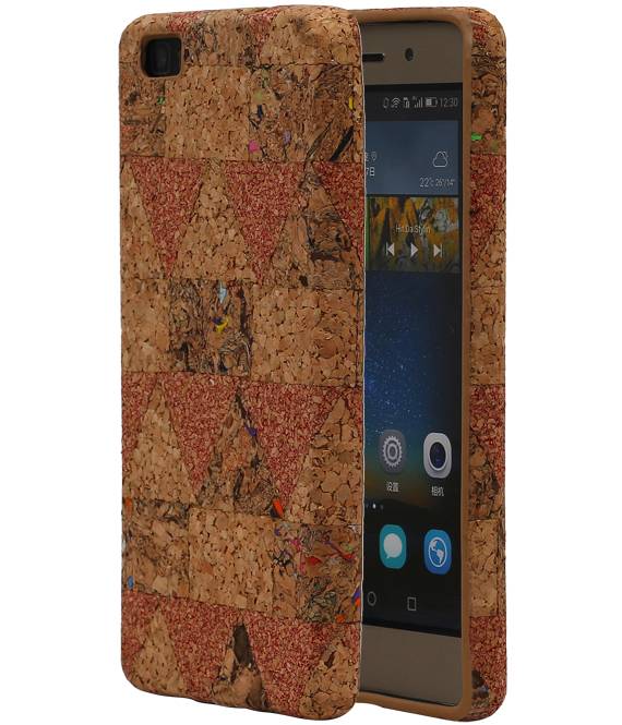 Design TPU Kork Abdeckung für Huawei P8 Zeigte Modell C