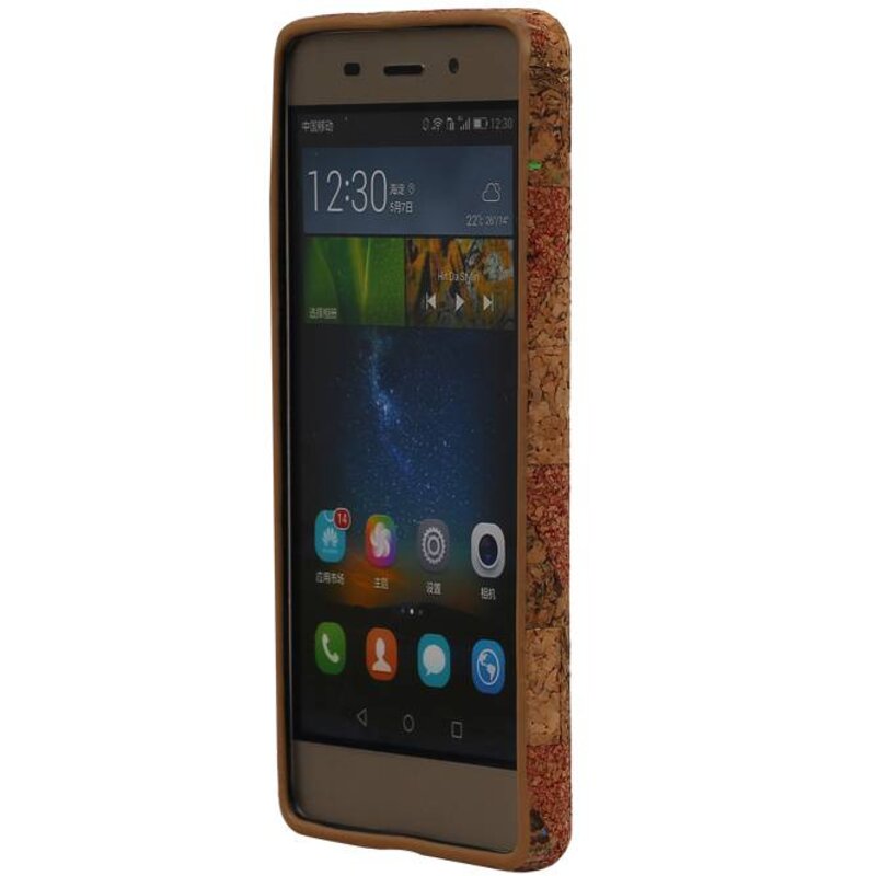 Conception de la couverture en liège TPU pour Huawei Montré Modèle C P8