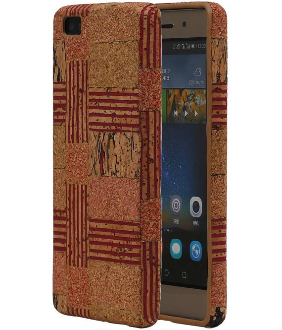 Cork-Entwurfs-TPU Fall für Huawei P8 Liet Modell D