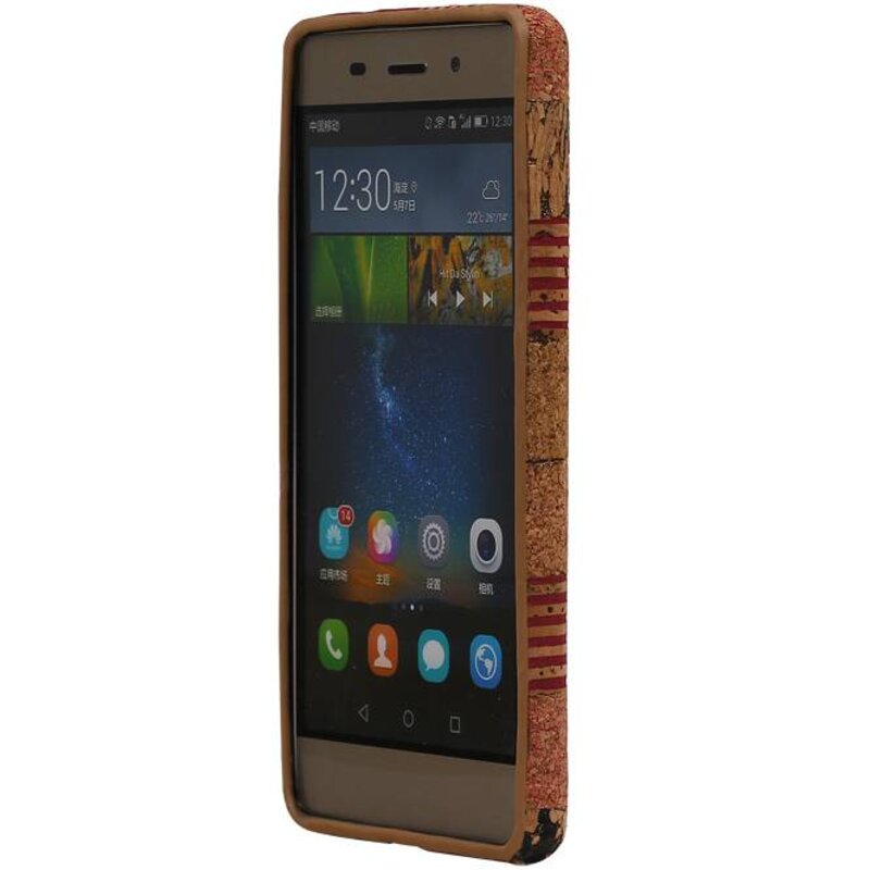 Design TPU Taske Cork til Huawei P8 Liet model D