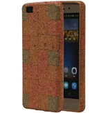 Cork TPU Case Design pour Huawei Modèle E Liet P8