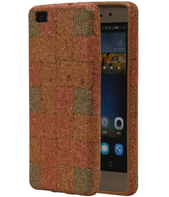 Cork-Entwurfs-TPU Fall für Huawei P8 Liet Modell E