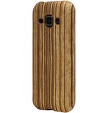 Rayures verticales Case aspect bois TPU pour Galaxy S6 Beige