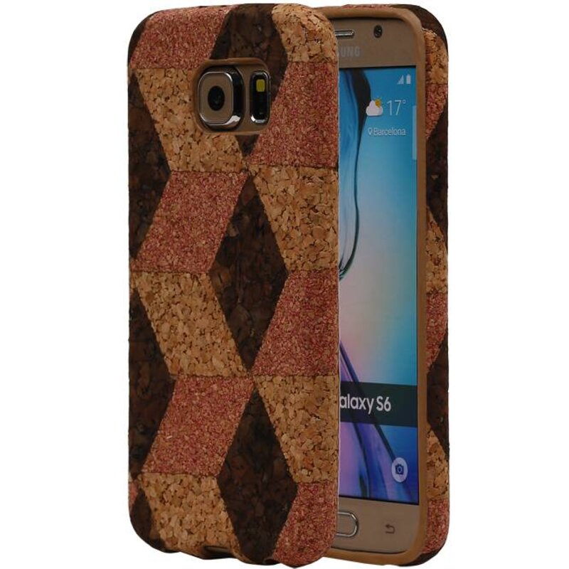 Cork TPU Case Design pour S6 Galaxy G920F Modèle A