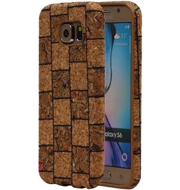 Corcho caso del diseño TPU para la galaxia S6 G920F Modelo B