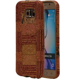 Cork-Entwurfs-TPU Fall für Galaxie S6 G920F Modell D