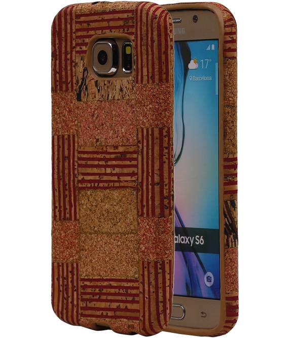Cork Design TPU Cover for Galaxy S6 G920F Model D
