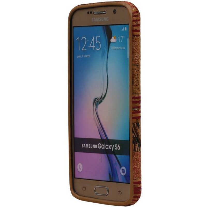 Design TPU Taske Cork til Galaxy S6 G920F model D